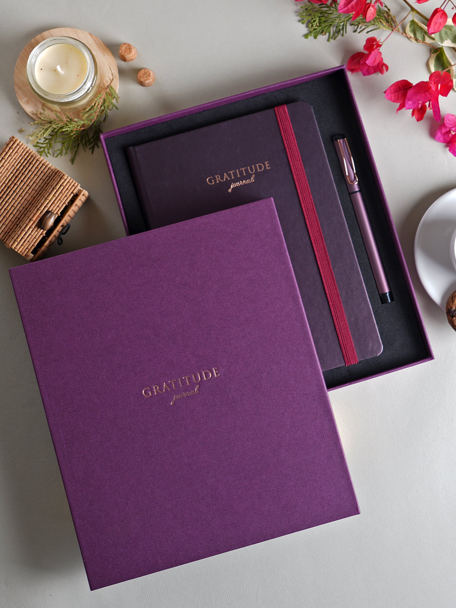 Scholar Premium Gratitude Journal - Gift Set Edition (JGR2) - Plum