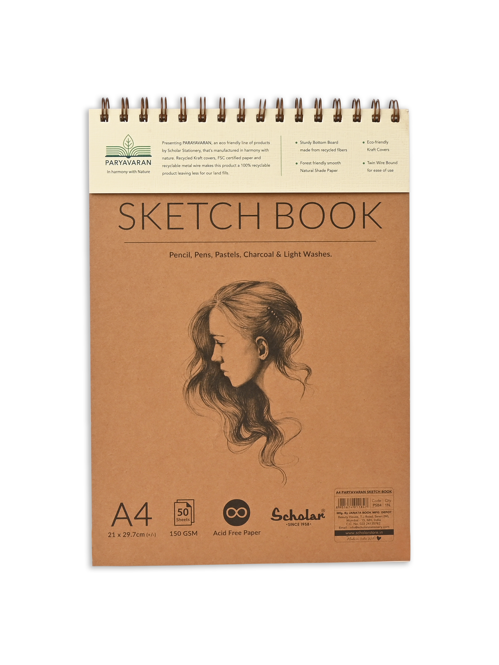 150 GSM Paryavaran Sketch Book (PSB)