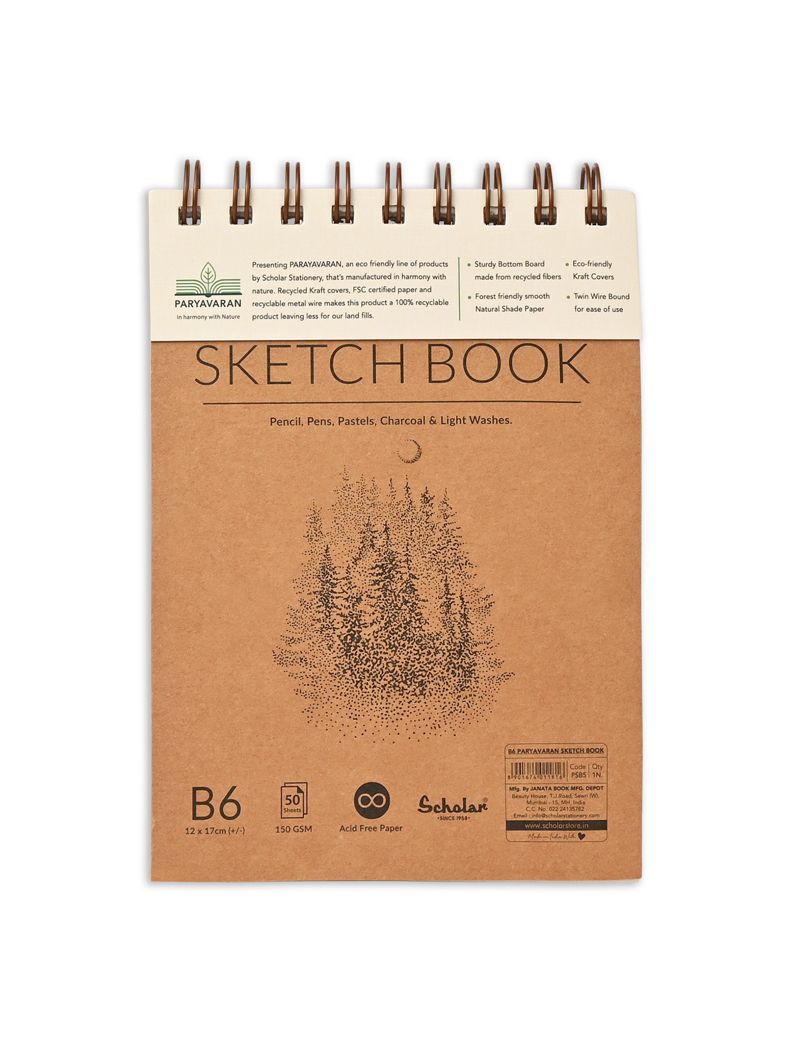 150 GSM Paryavaran Sketch Book (PSB)