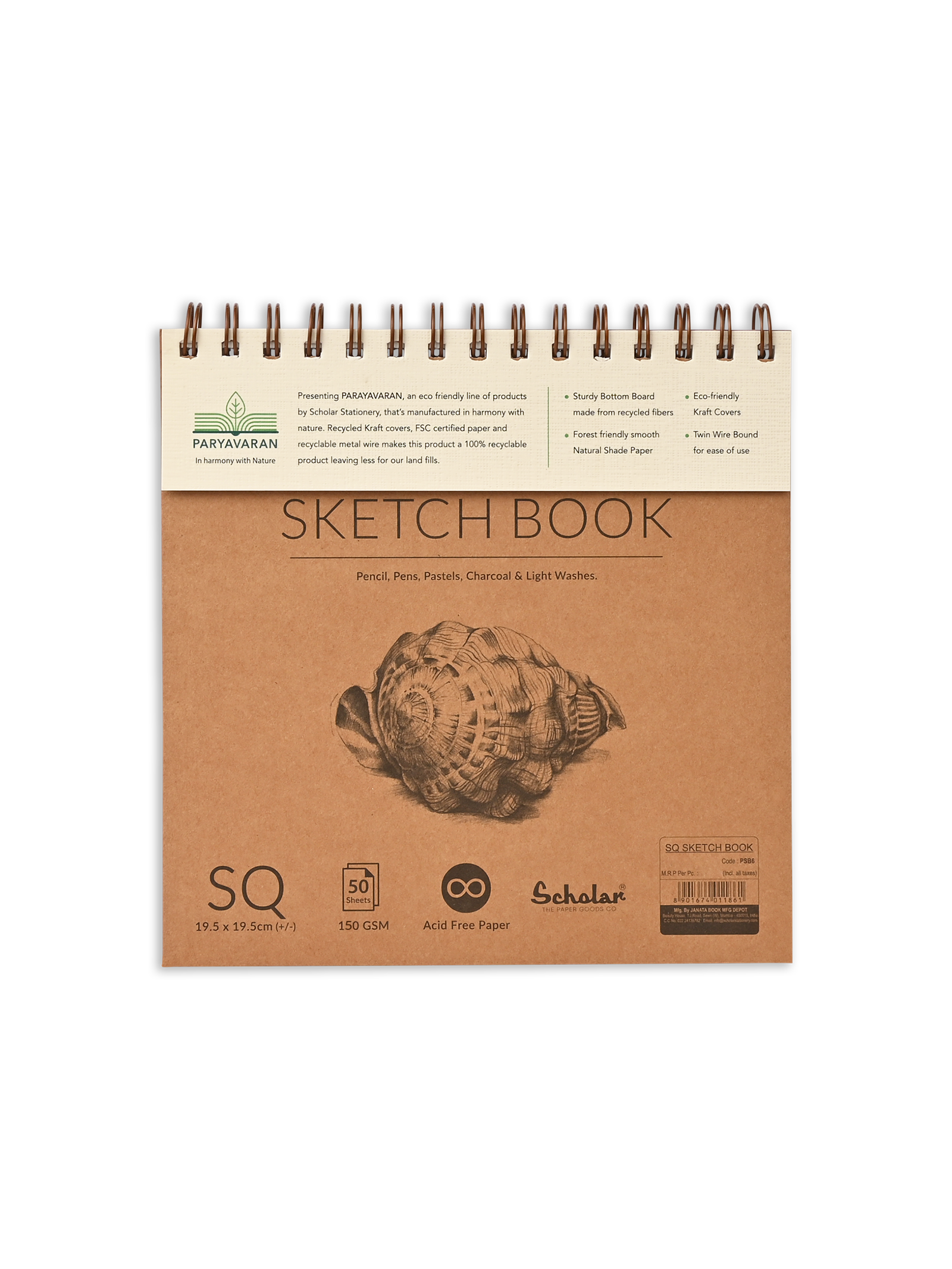 150 GSM Paryavaran Sketch Book (PSB)