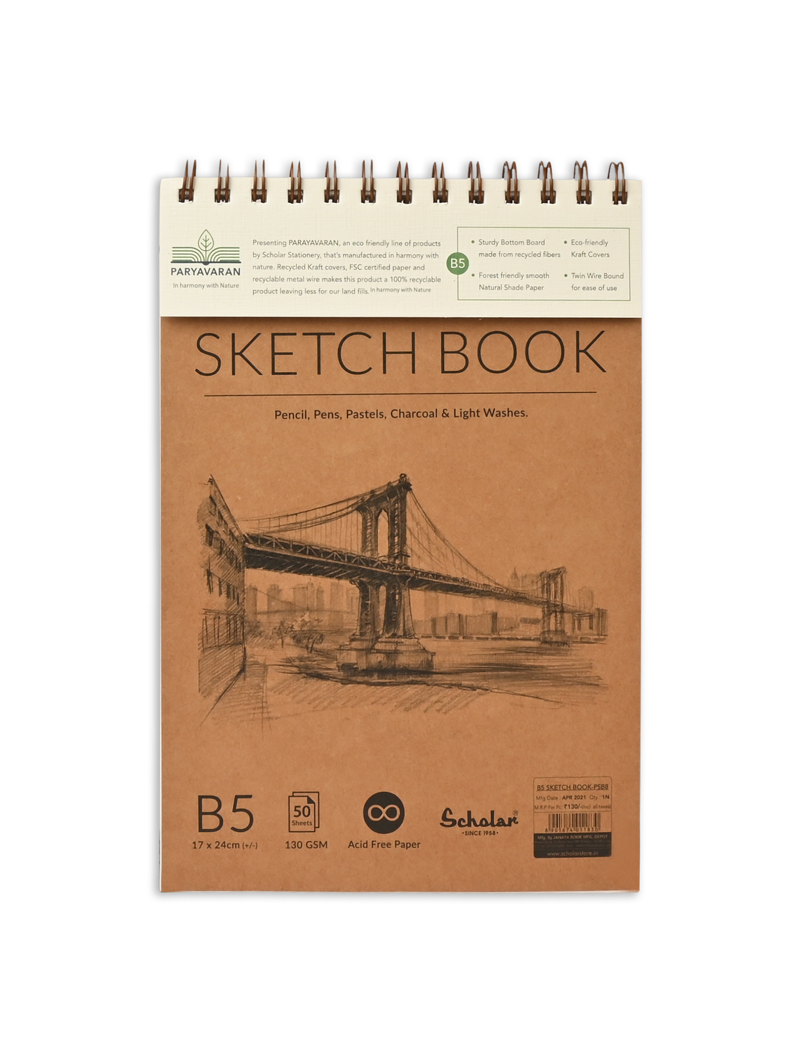 150 GSM Paryavaran Sketch Book (PSB)