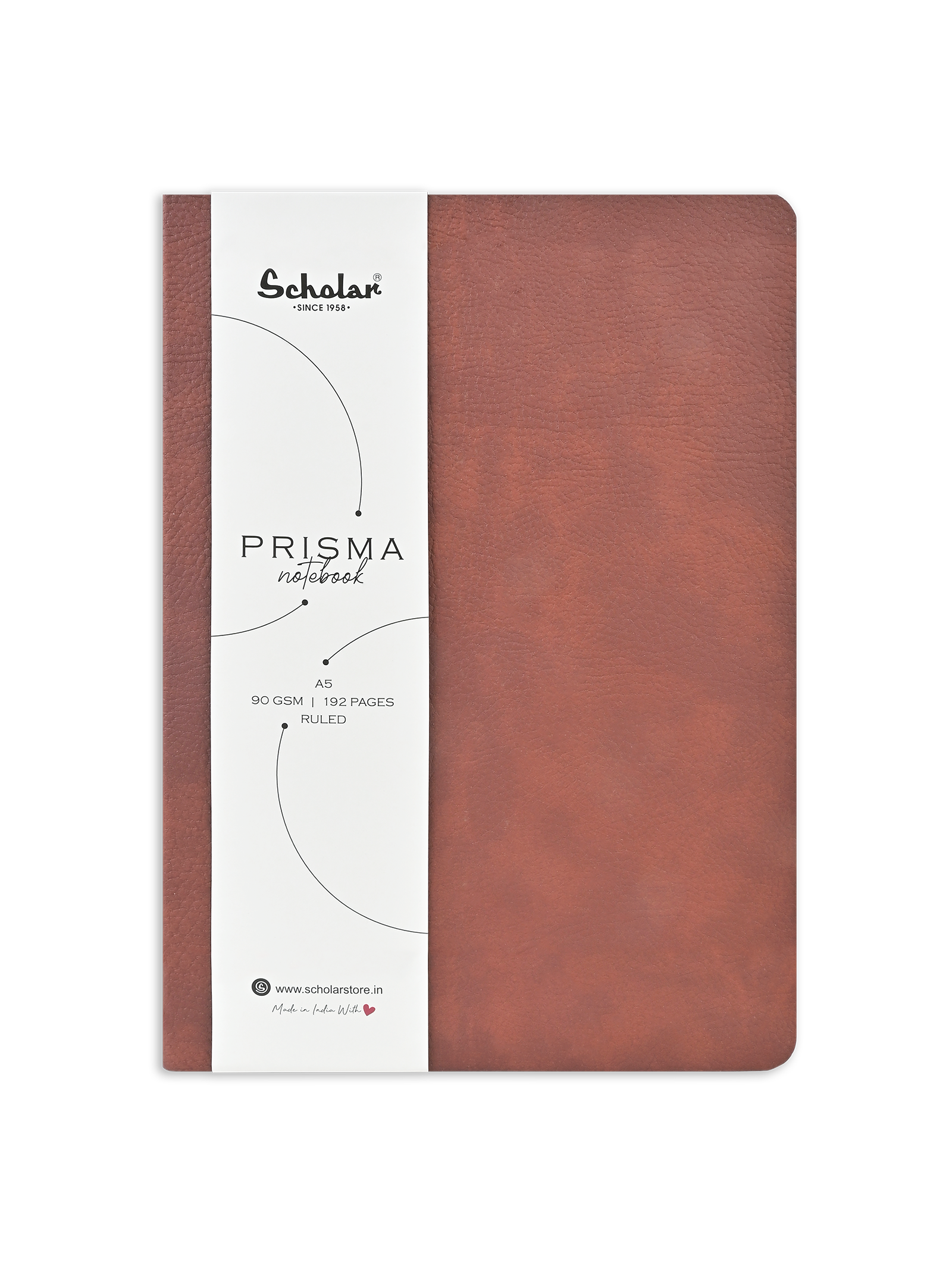 Scholar Notebook - Prisma (192 Pages) (PSM2) - Maroon