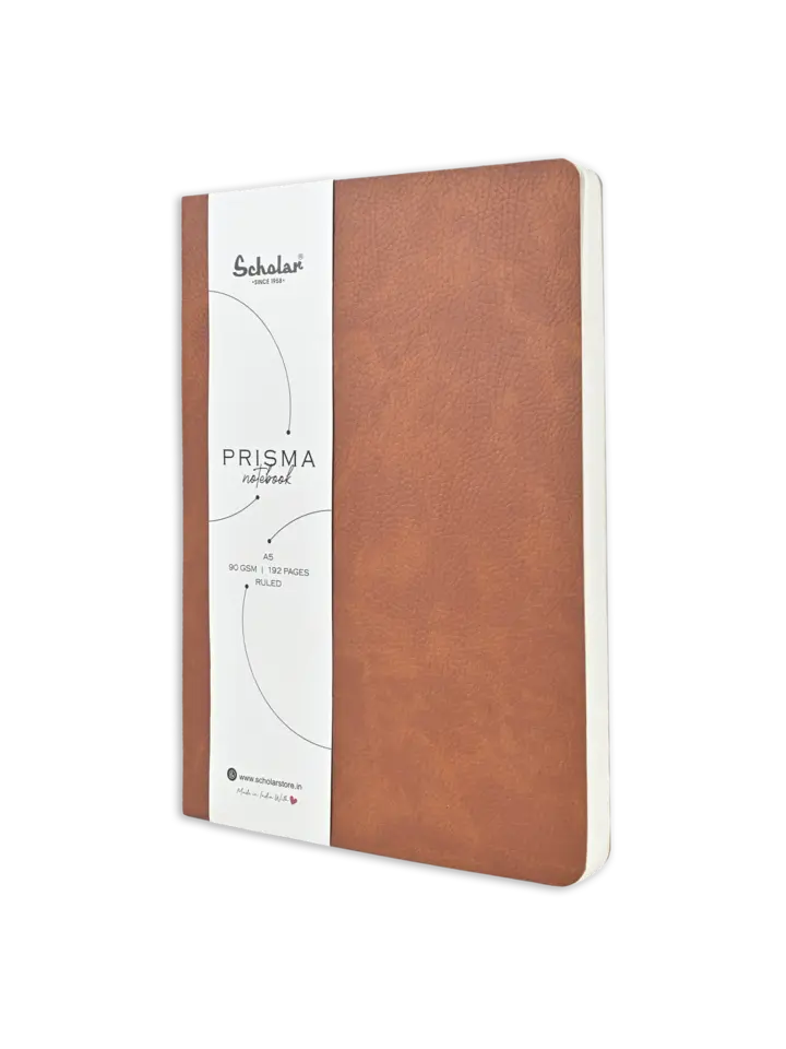 Scholar Notebook - Prisma (192 Pages) (PSM2) - Tan