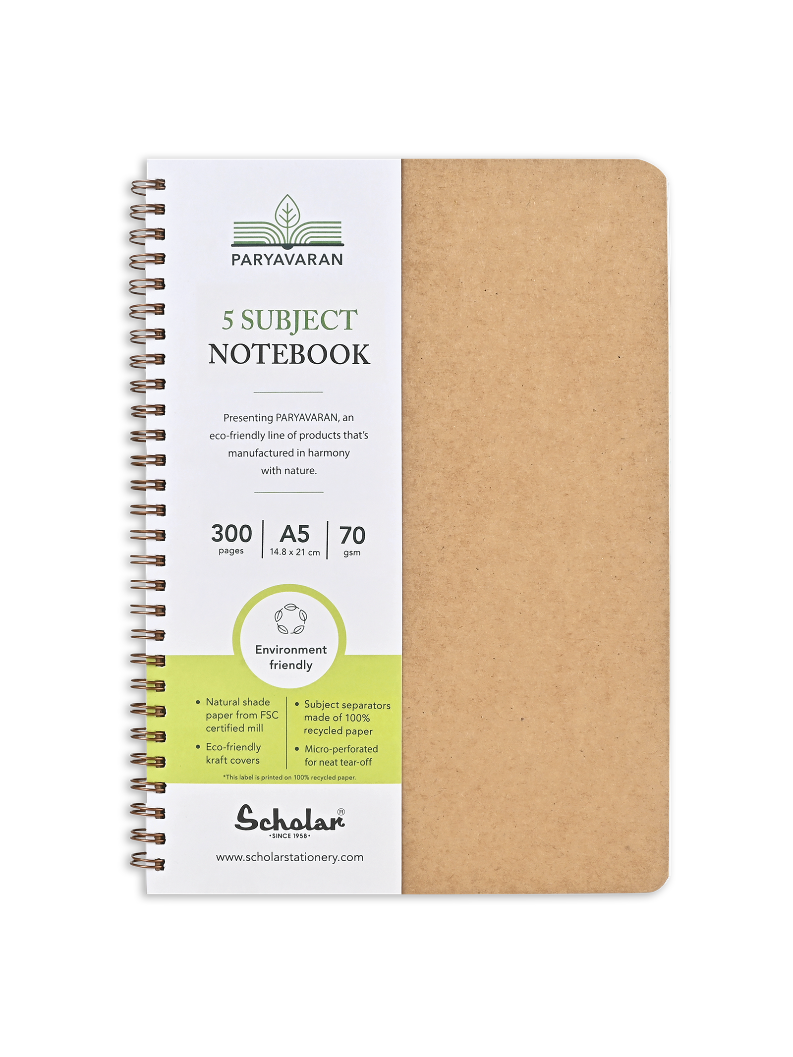 Scholar Paryavaran Five Subject Notebook (PSN)