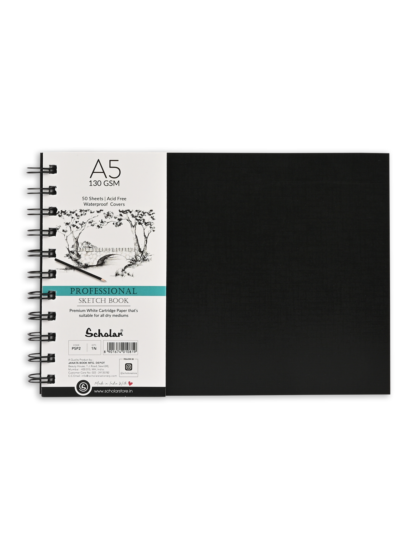 130 Gsm Professional Sketch Pad (50 Sheets) (PSP)