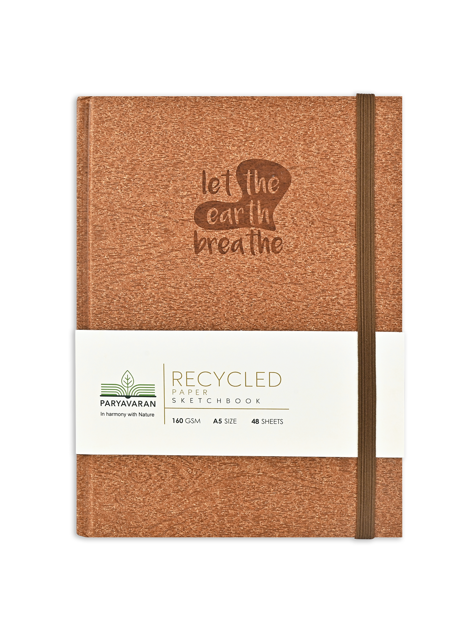 160 Gsm 100% Recycled Journal (48 Sheets) (RCJ) - Brown