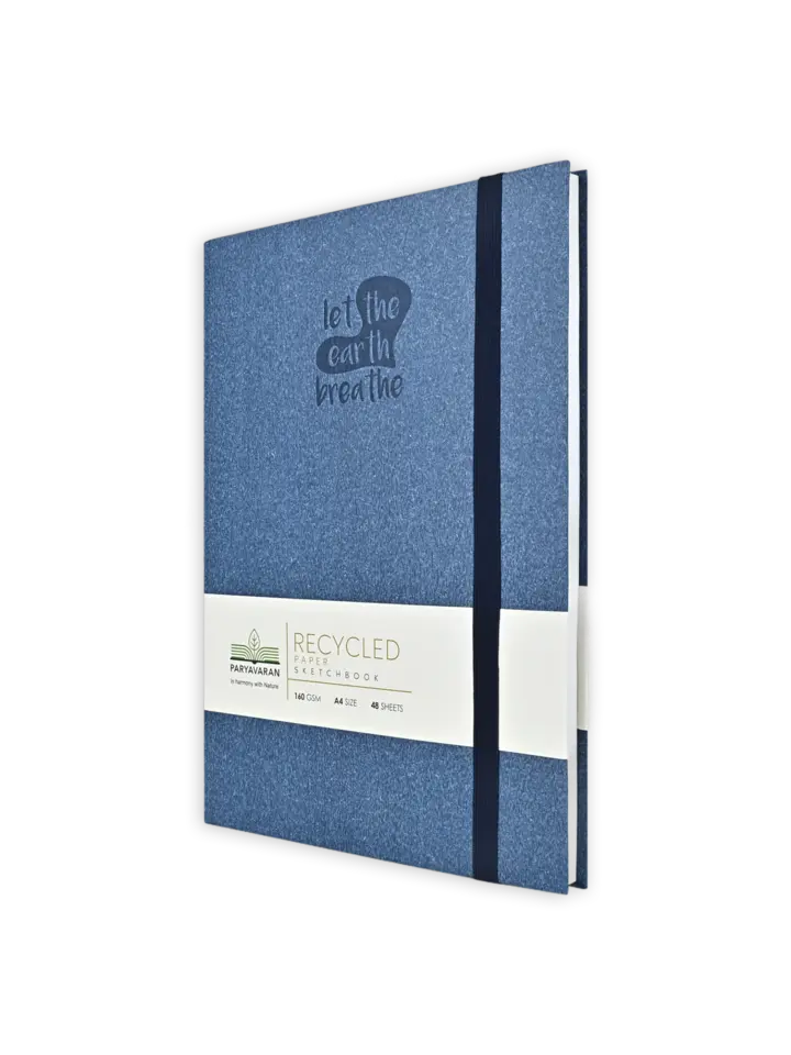 160 Gsm 100% Recycled Journal (48 Sheets) (RCJ) - Blue