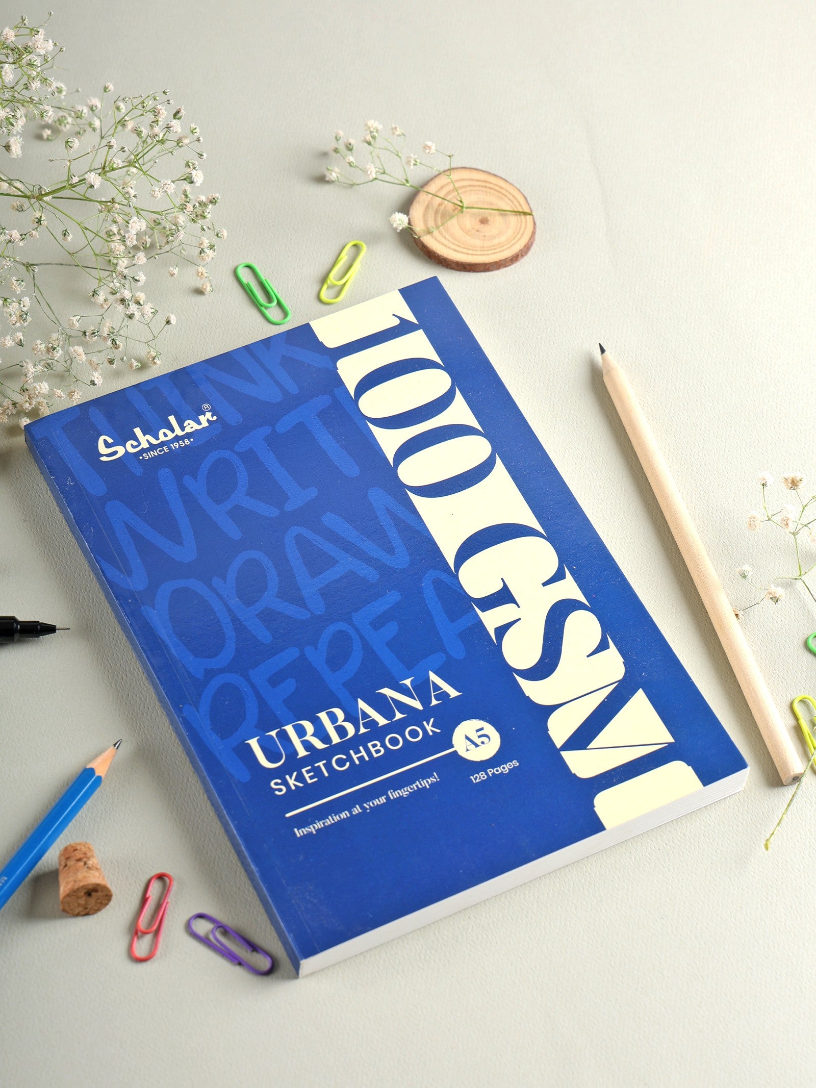 100 Gsm Urbana Sketchbook (UBS) - Blue