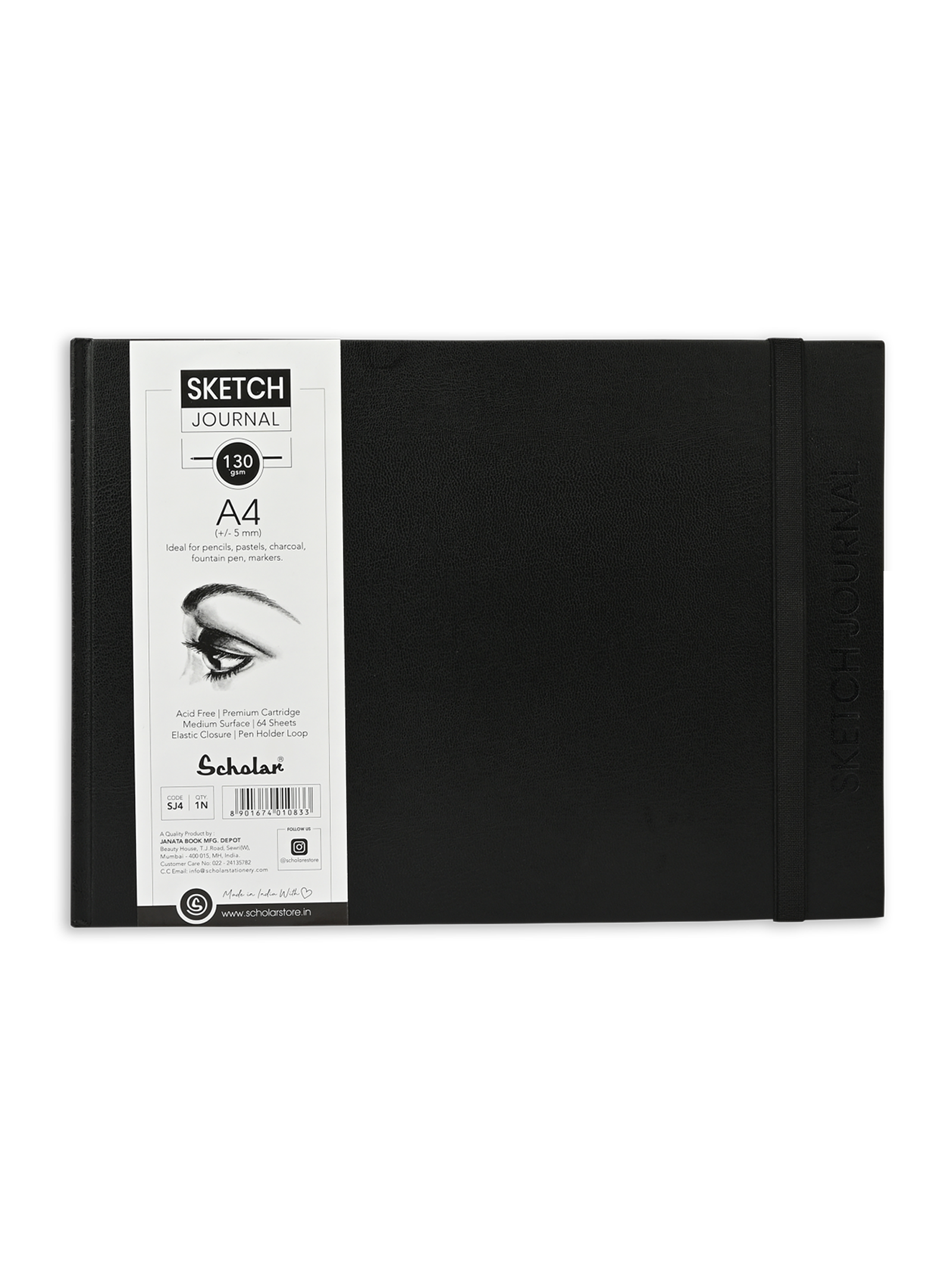 130 Gsm Sketch Journal (64 Sheets) (SJ)