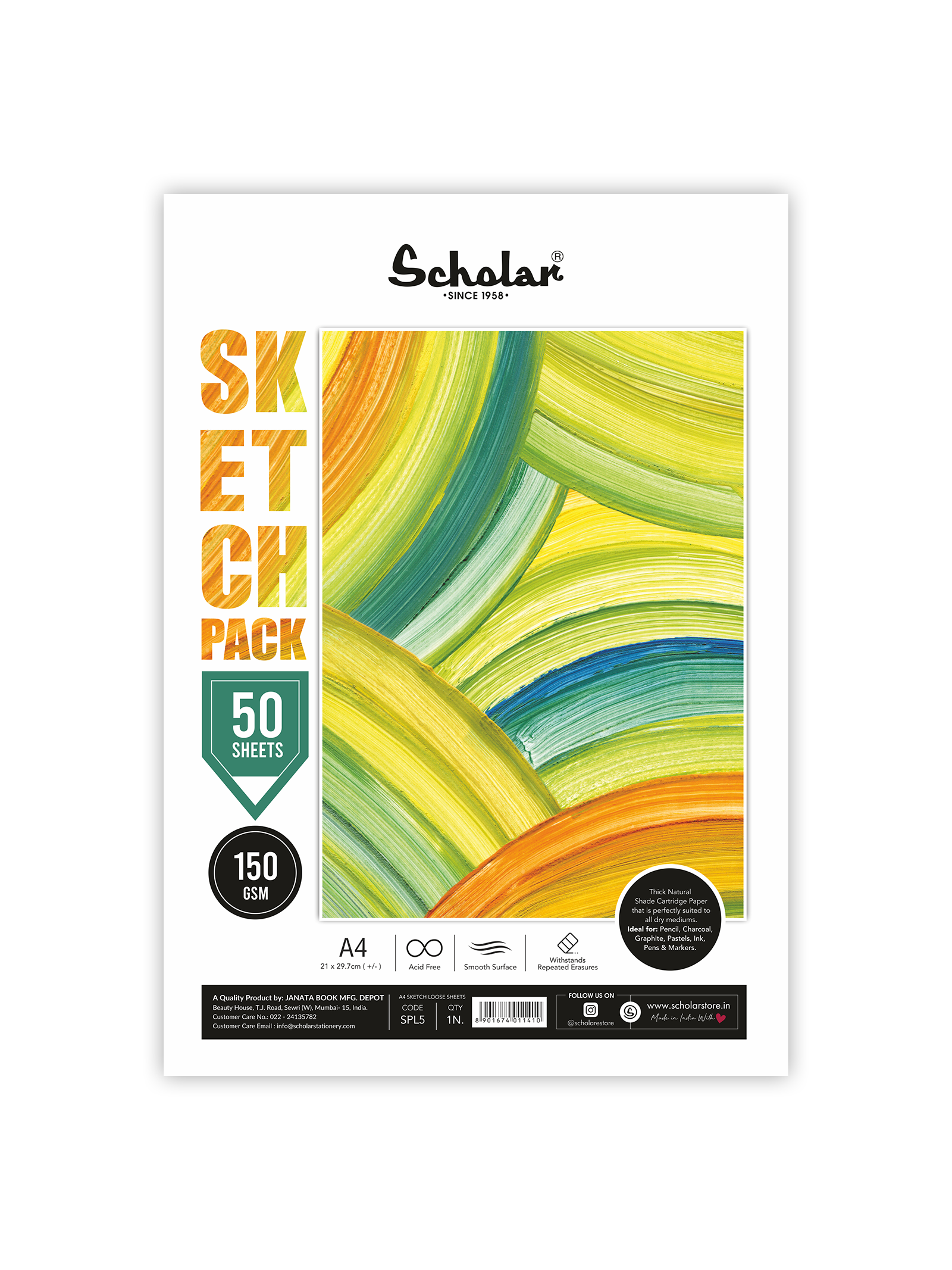 150 Gsm Cartridge Paper - Loose Sheets (SPL)