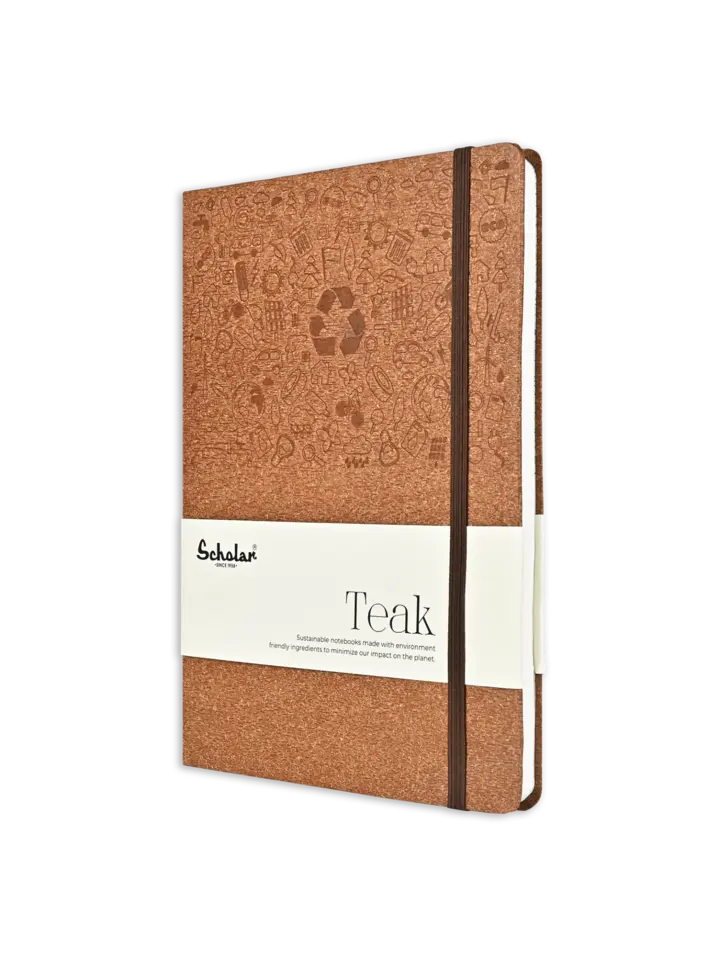 Scholar Notebook - Teak (160 Pages) (TNB2) - Brown