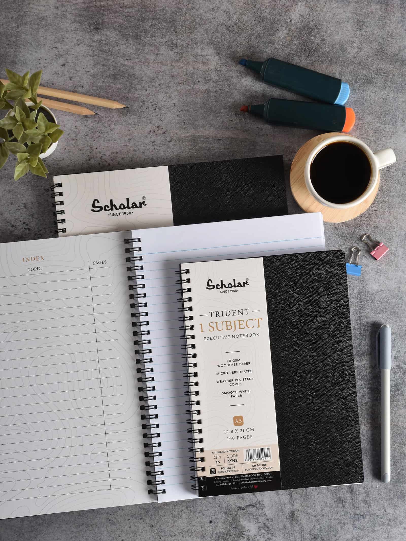 Scholar Trident One Subject Notebook (SSN)