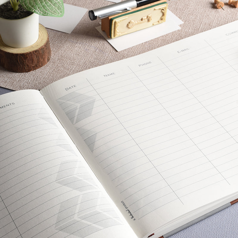 Visitor's Book - Luxe (192 Pages) (VB) - Black