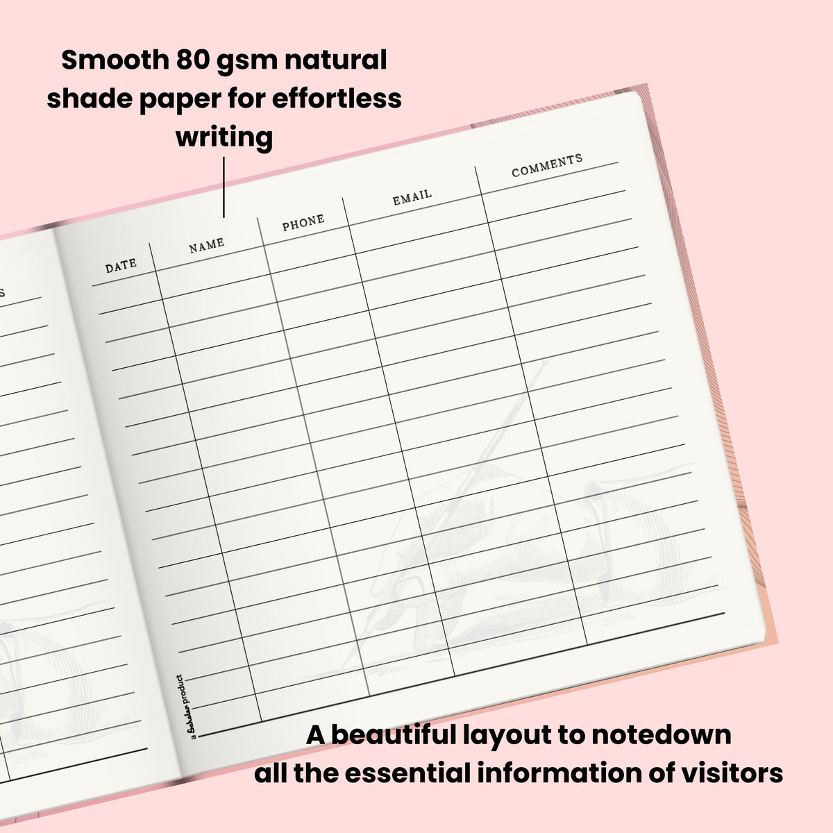 Visitor's Book - Metallic (192 Pages) (VB7)