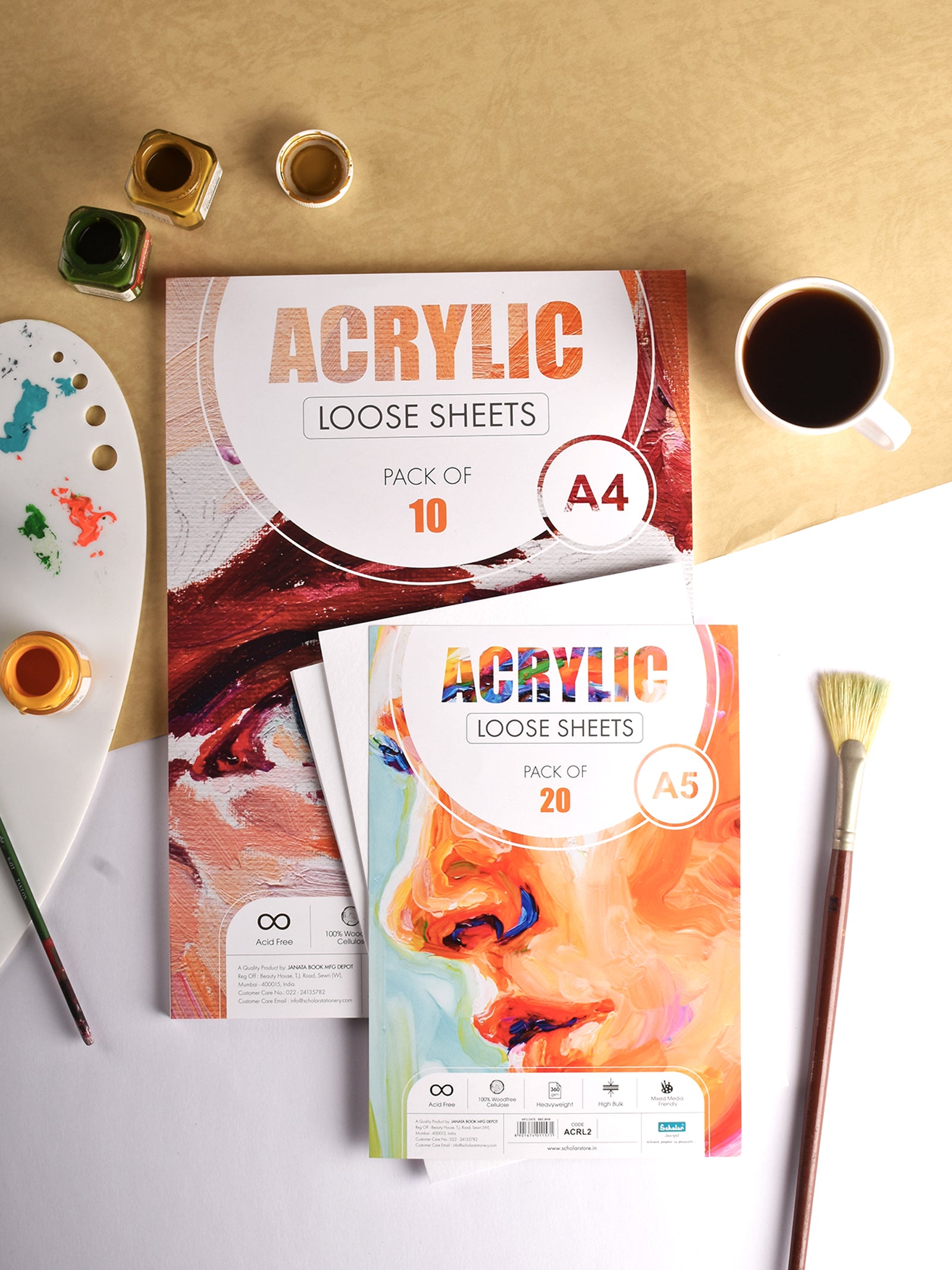 360 Gsm Acrylic Paper - Loose Sheets (ACRL)