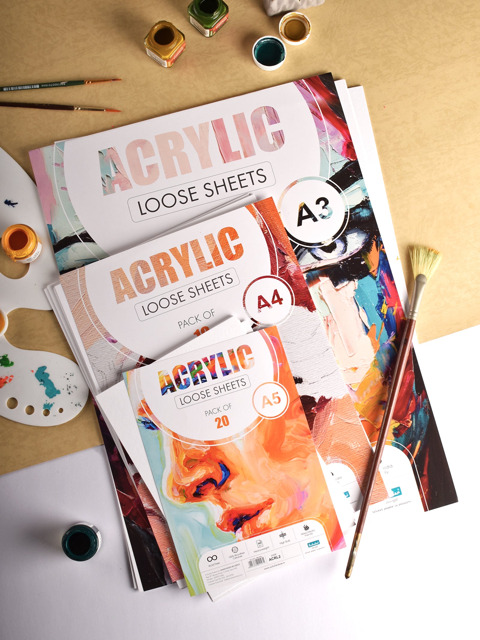 360 Gsm Acrylic Paper - Loose Sheets (ACRL)