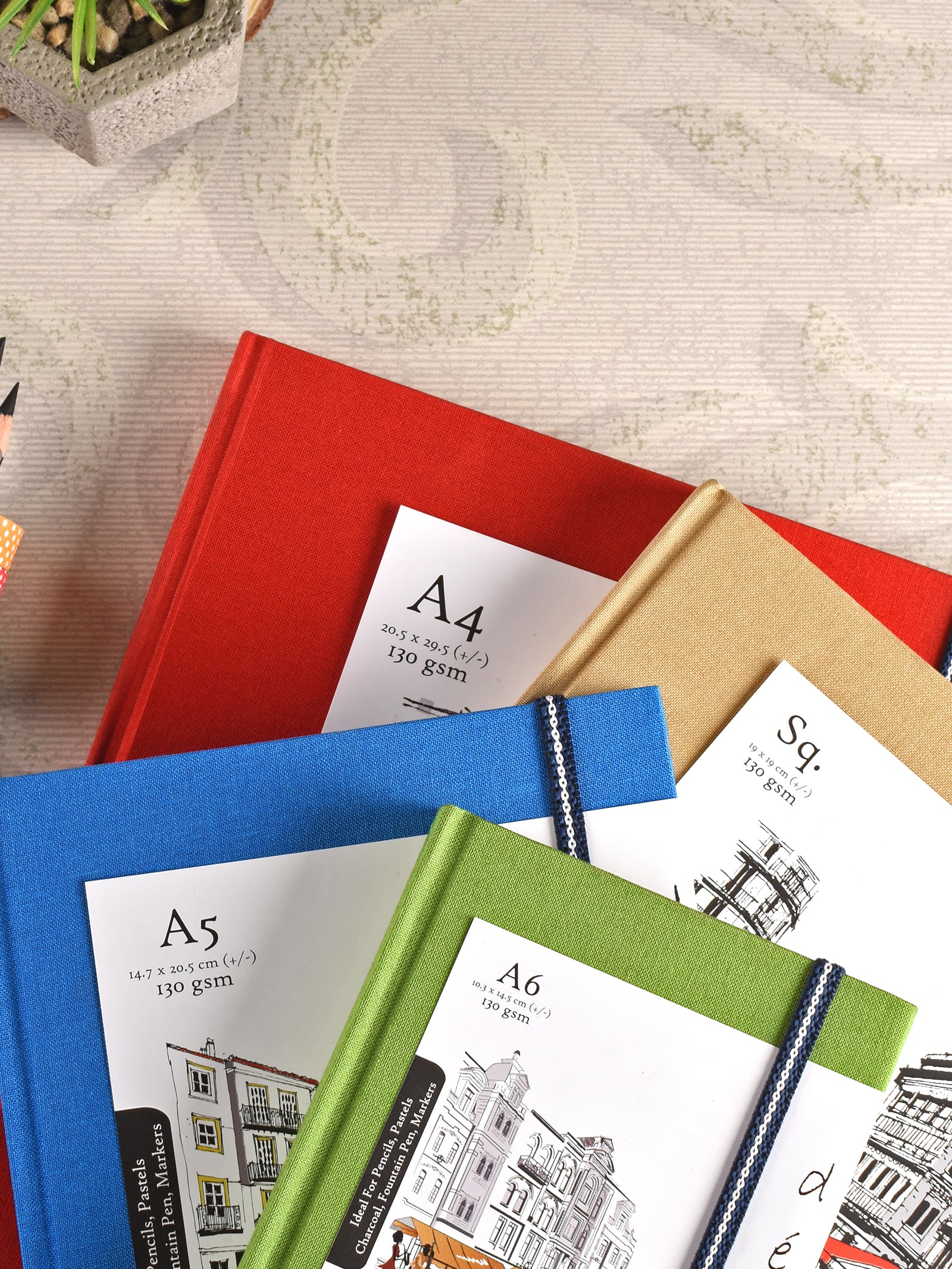 (150 Gsm Decor Sketch Book (56 Sheets) (DSB) - Khakhi