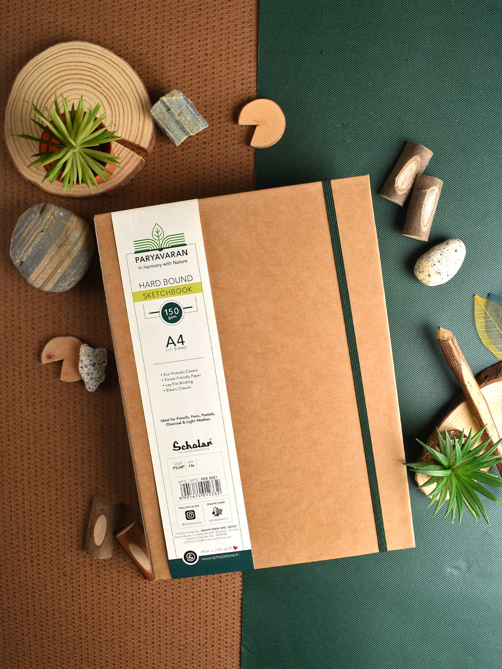 150 GSM Paryavaran Eco-Friendly Sketch Book (56 Sheets) (PSJ)
