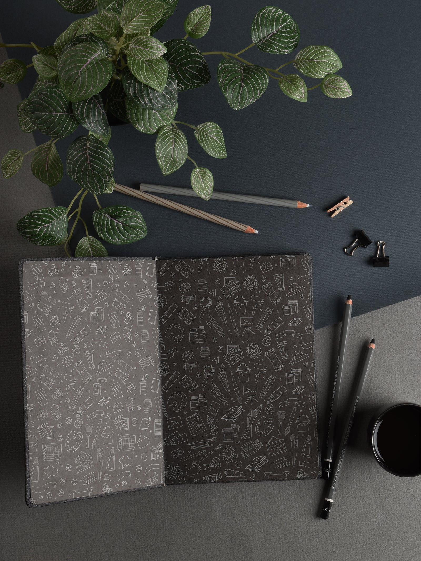 160 Gsm Gravel - Grey Paper Journal (48 Sheets) (GJ)
