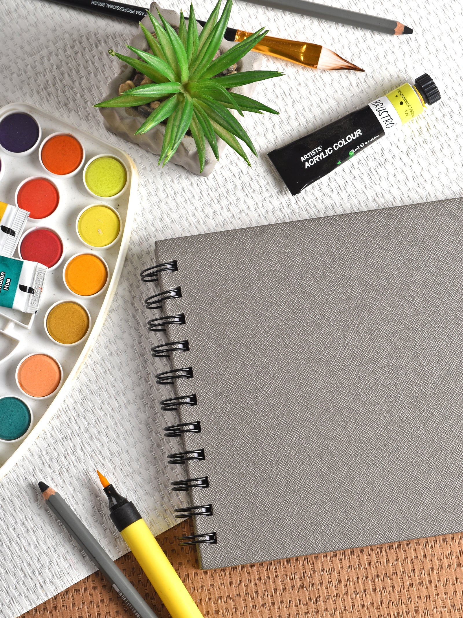 250 Gsm Mixed Media Paper Journal - Cold Pressed (24 Sheets) (MMJ)