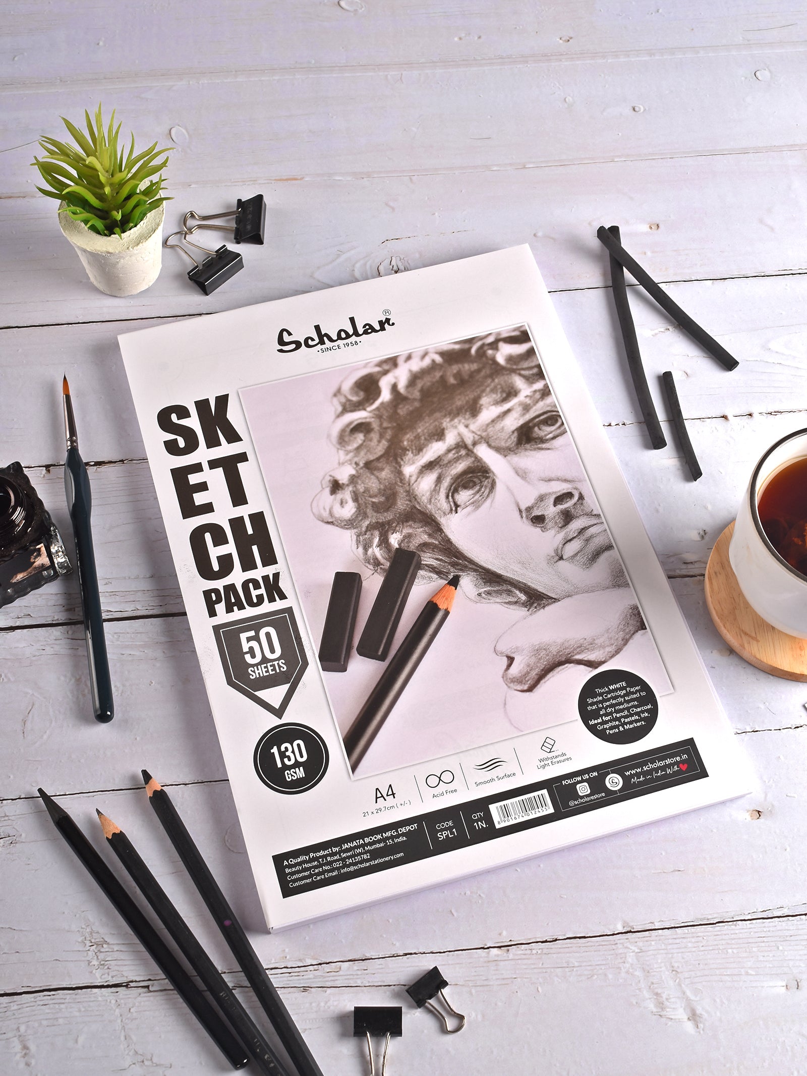 130 Gsm White Cartridge Paper - Loose Sheets (SPL)