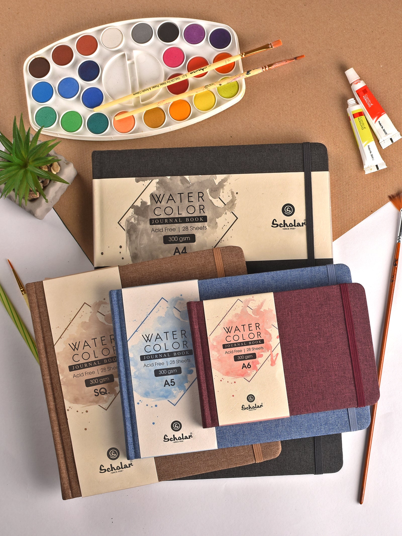 300 Gsm Watercolour Sketchbook (28 Sheets) - Black