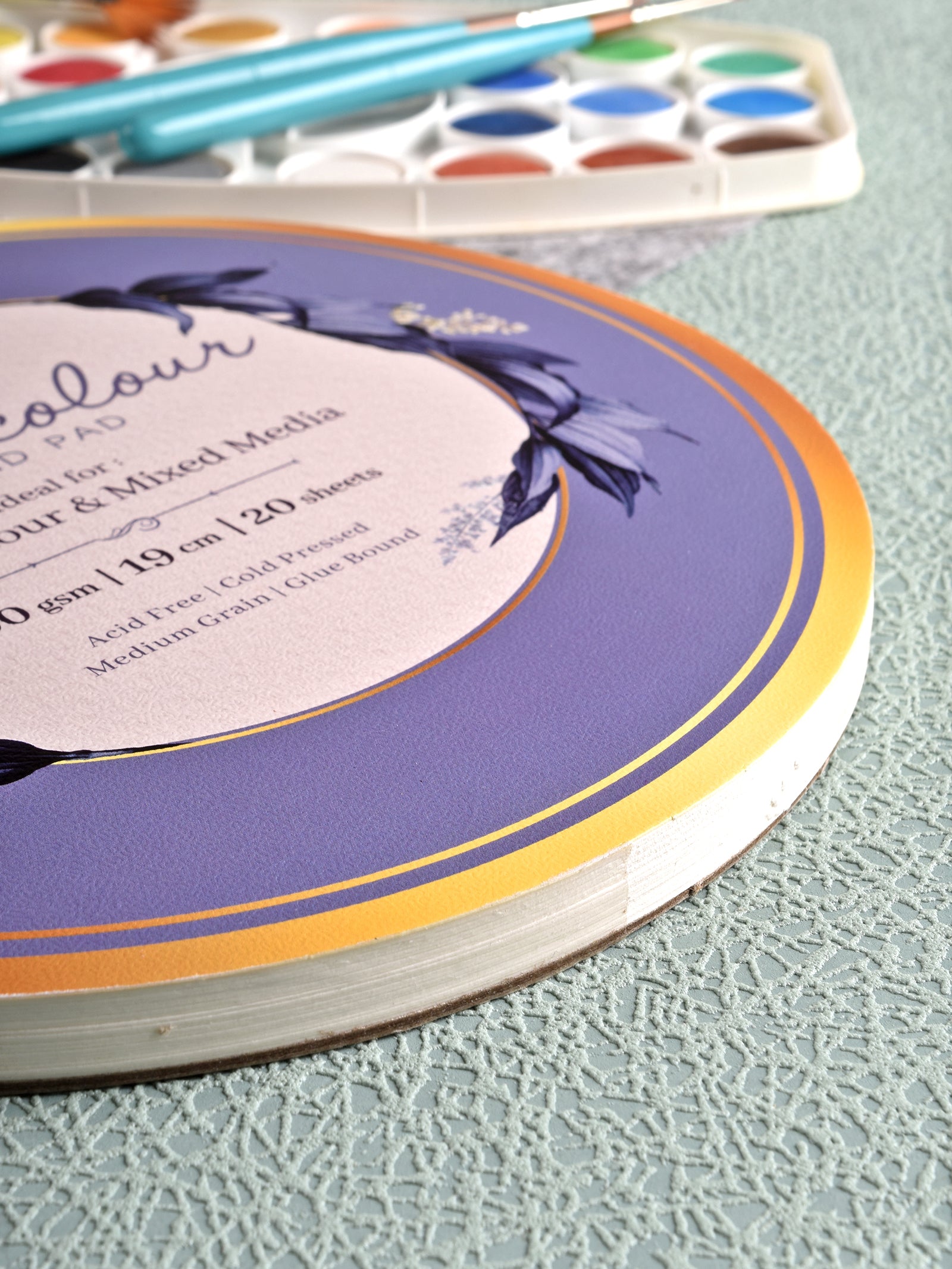 300 Gsm Watercolour Paper Round Pad (Cold Pressed) (20 Sheets) (RWC8)