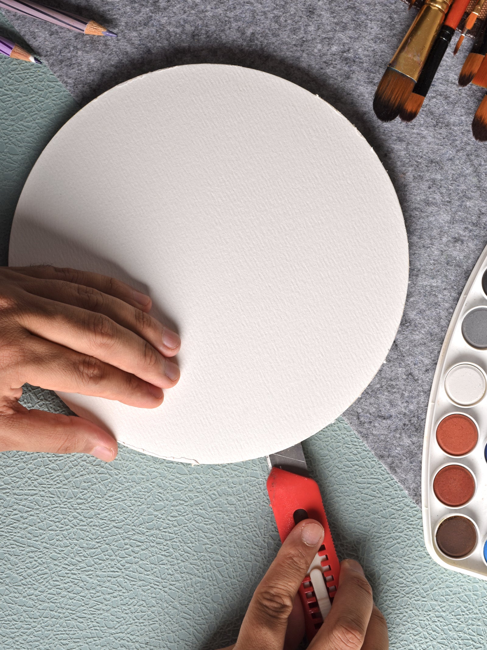 300 Gsm Watercolour Paper Round Pad (Cold Pressed) (20 Sheets) (RWC8)