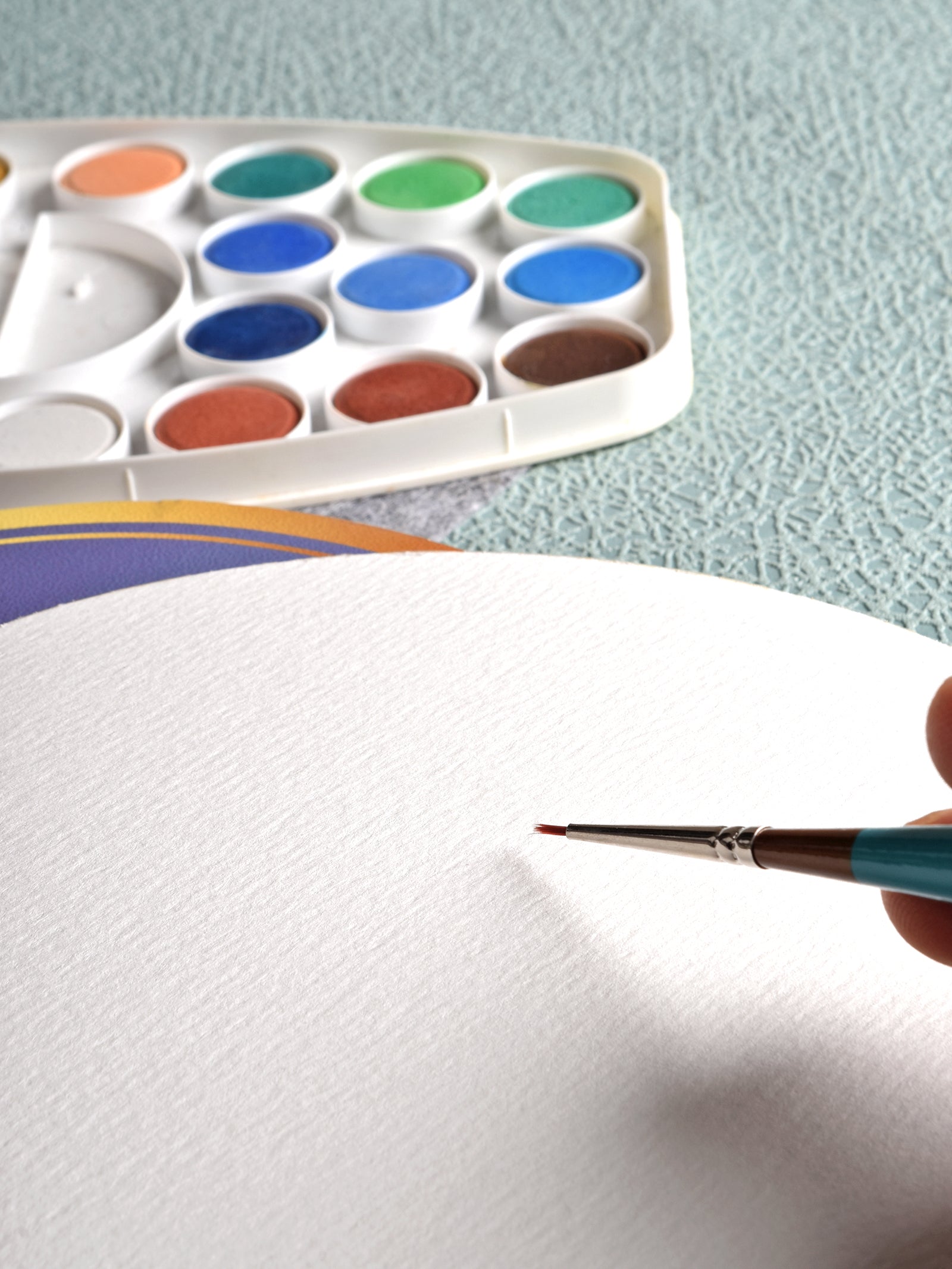 300 Gsm Watercolour Paper Round Pad (Cold Pressed) (20 Sheets) (RWC8)