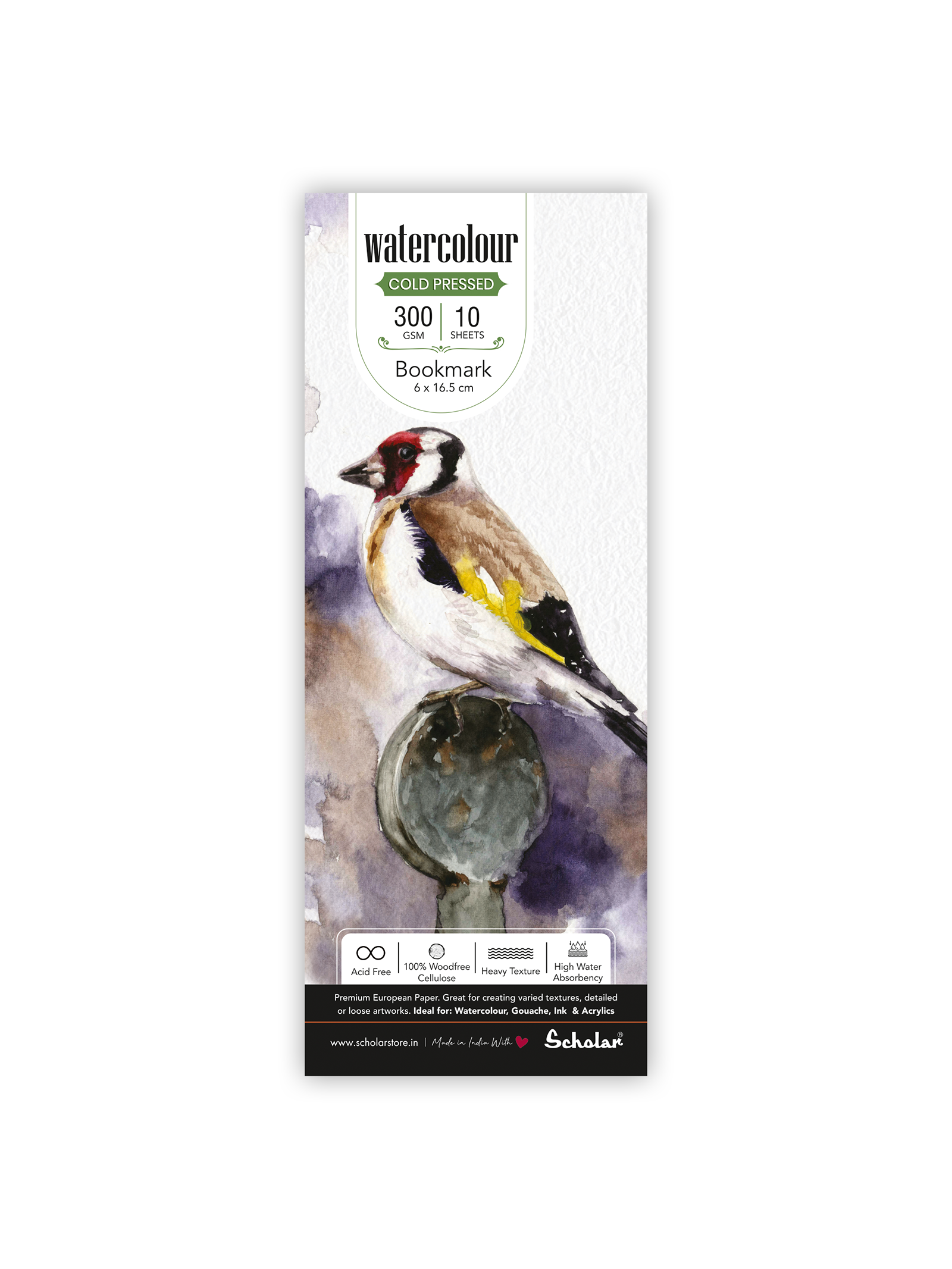 300 Gsm Watercolour Cold Pressed Paper - Loose Sheets (Heavy Textured) (WCL)