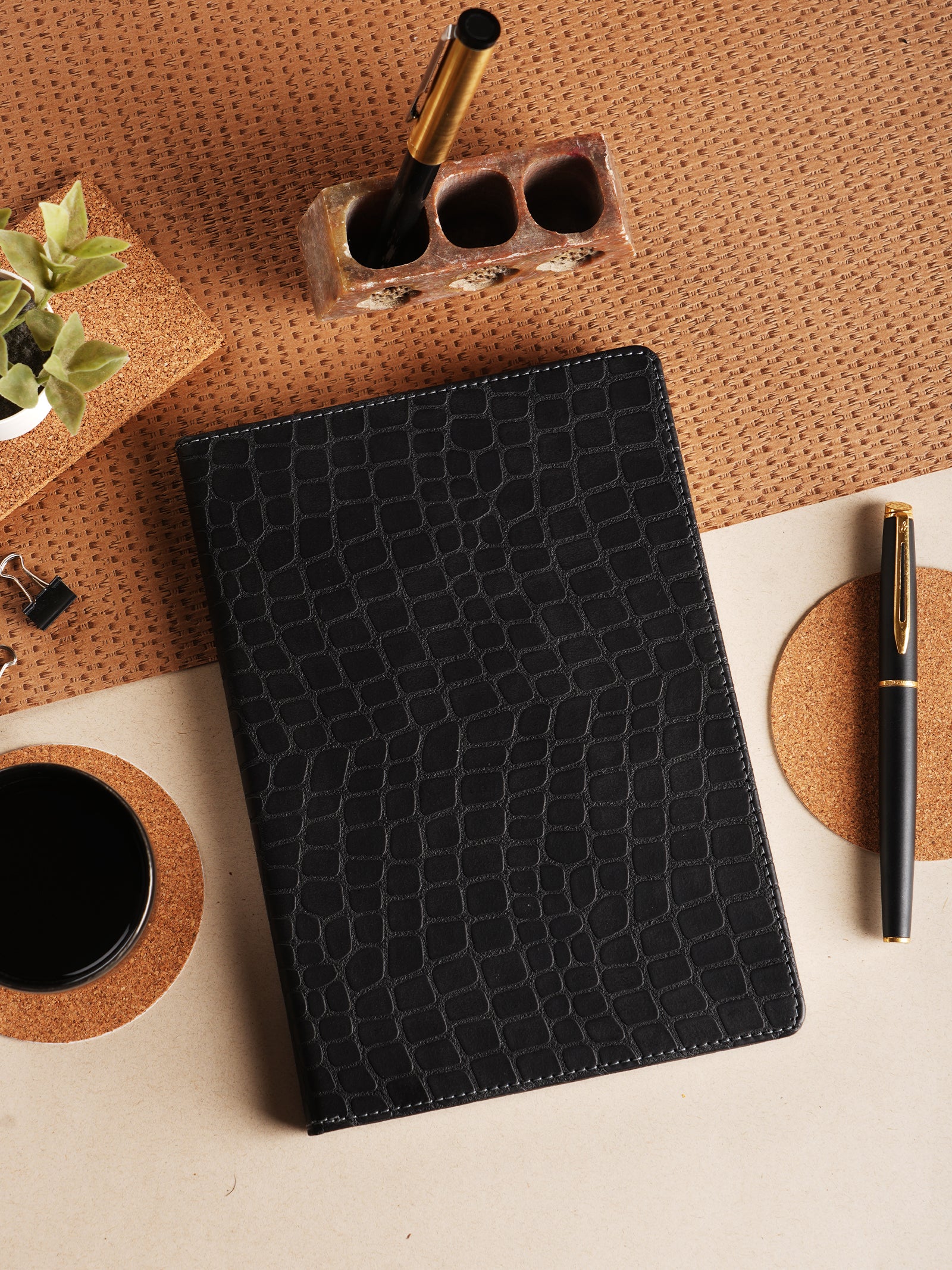Scholar Notebook - Croco (192 Pages) (CRC2) - Grey