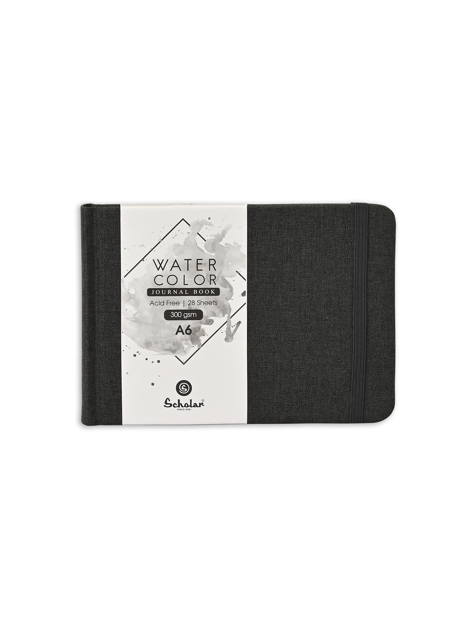300 Gsm Watercolour Sketchbook (28 Sheets) - Black