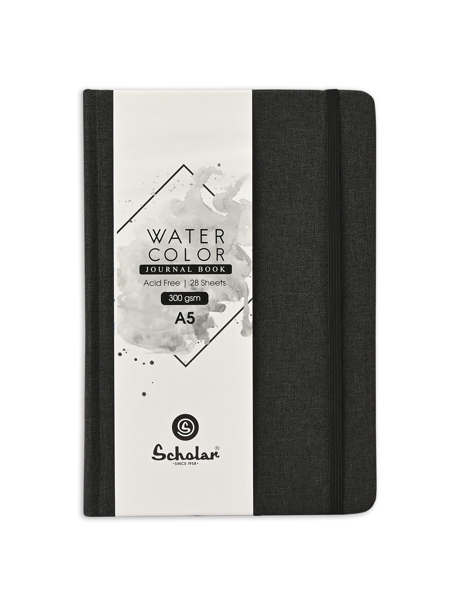 300 Gsm Watercolour Sketchbook (28 Sheets) - Black