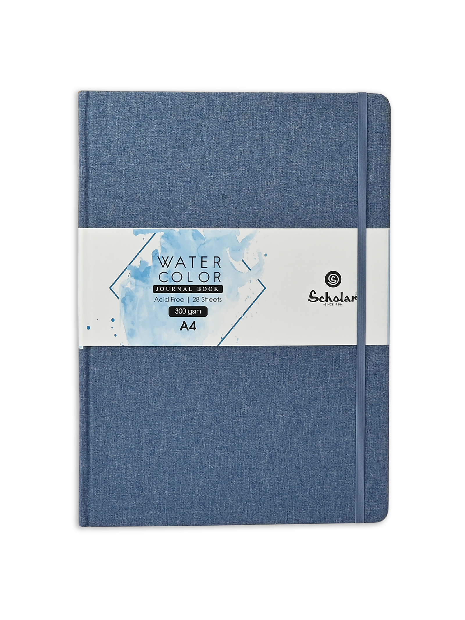 300 Gsm Watercolour Sketchbook (28 Sheets) - Blue