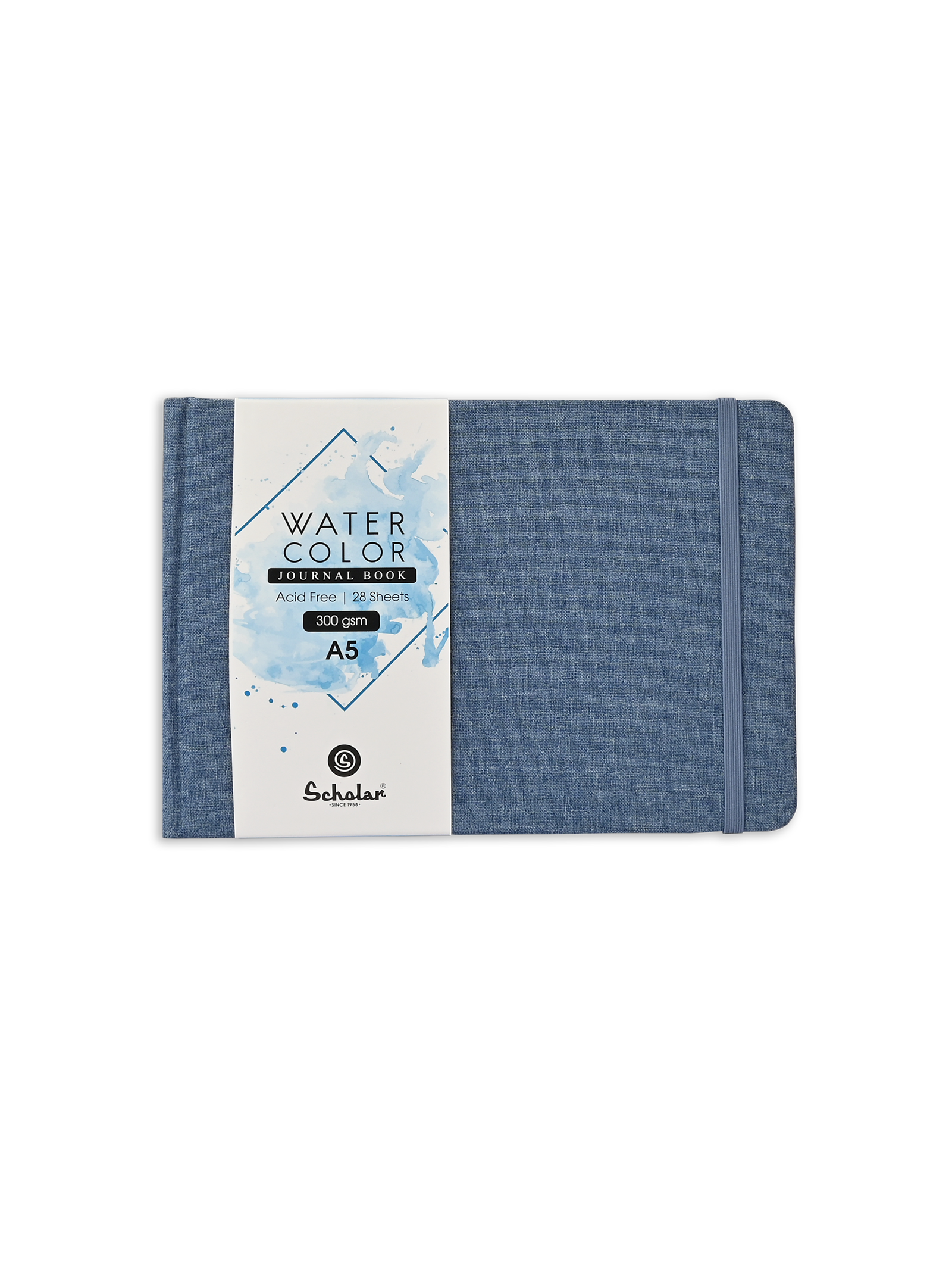 300 Gsm Watercolour Sketchbook (28 Sheets) - Blue