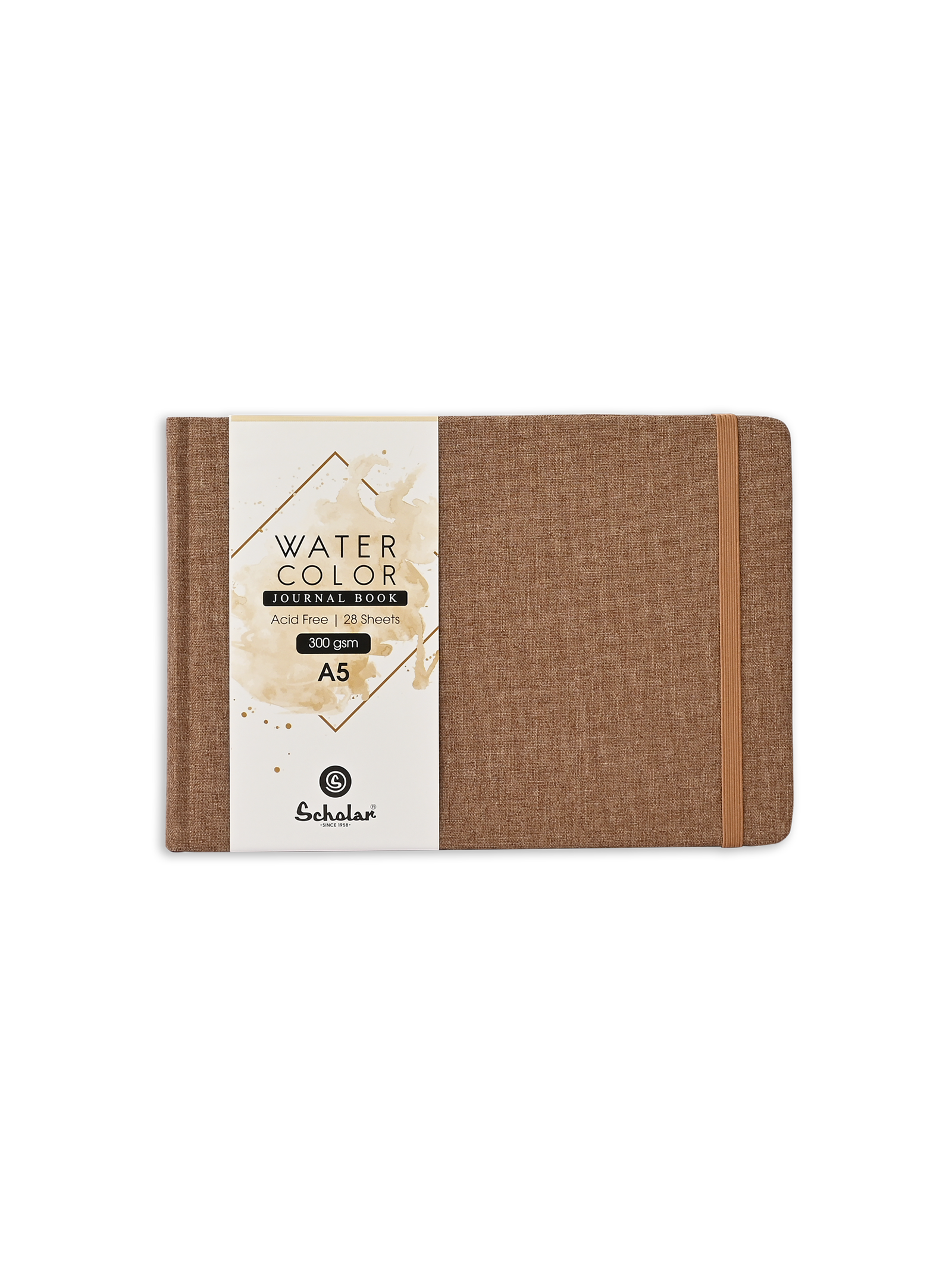 300 Gsm Watercolour Sketchbook (28 Sheets) - Khakhi