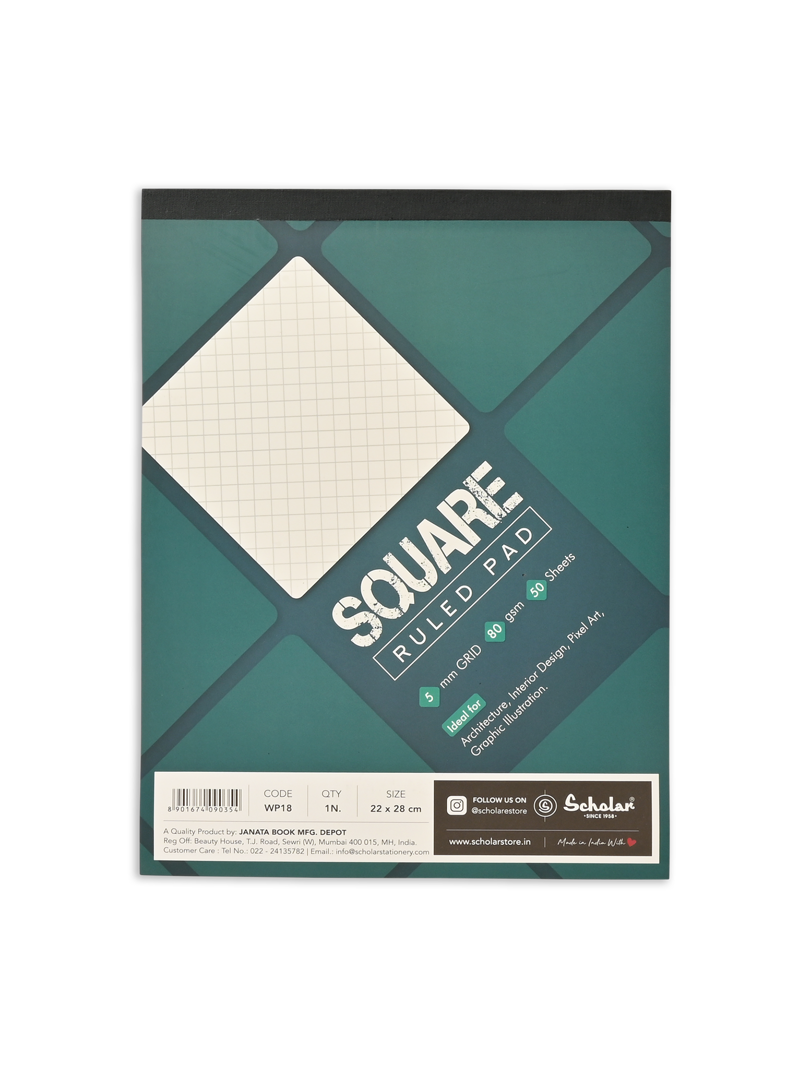 80 Gsm Square Pad (50 Sheets) (WP)
