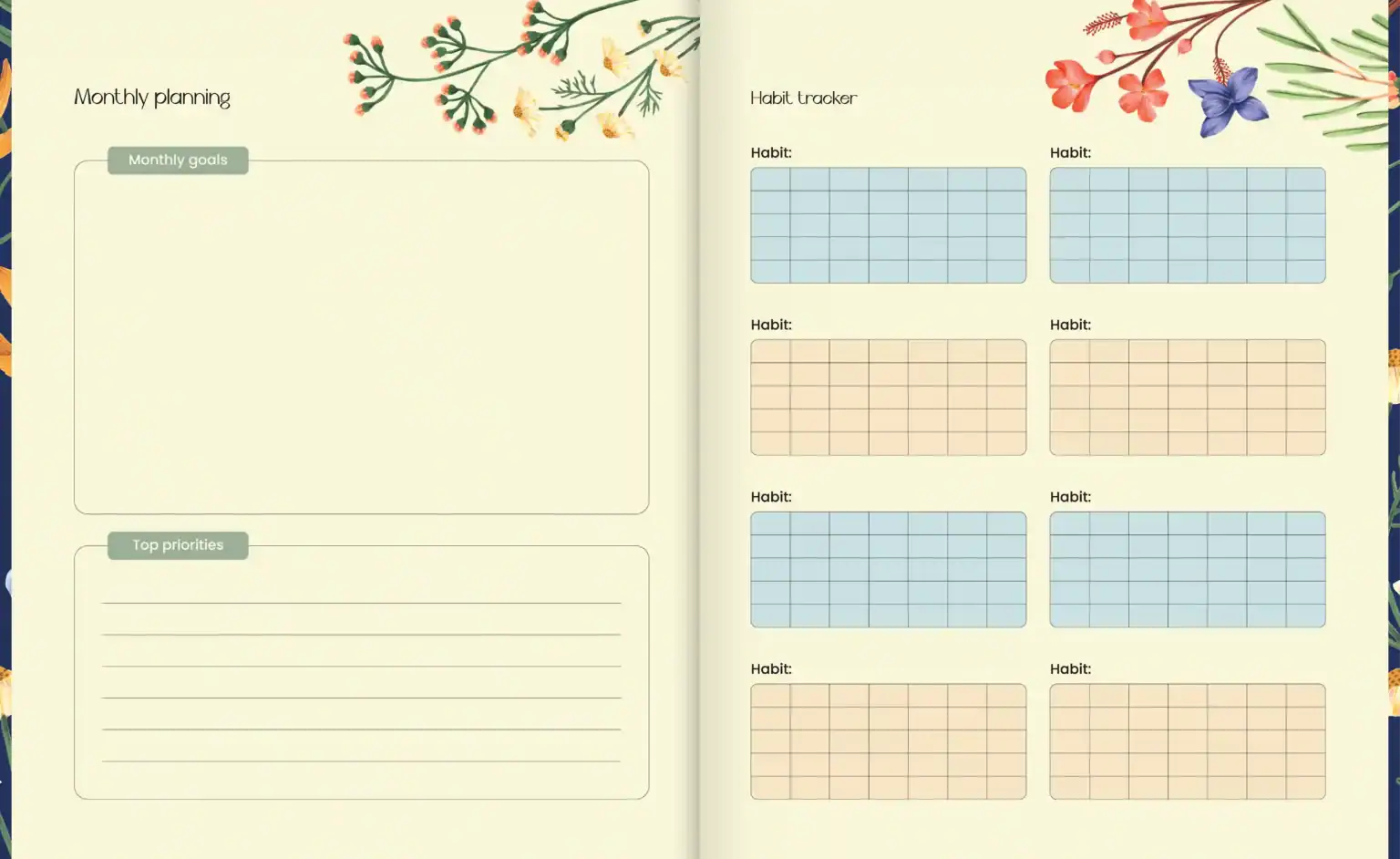 Scholar Luna Undated Planner - Teal