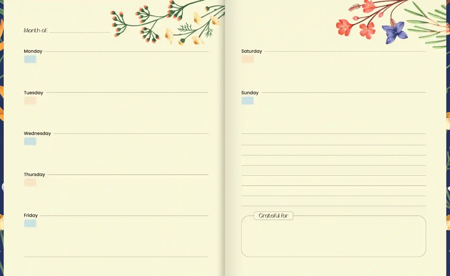 Scholar Luna Undated Planner - Teal