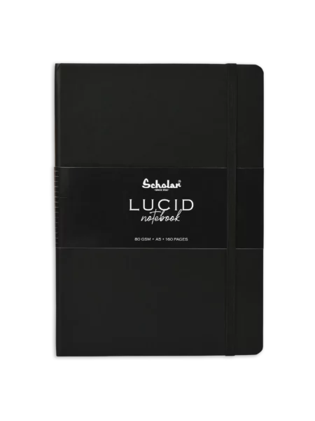 Lucid ruled notebook with 160 pages