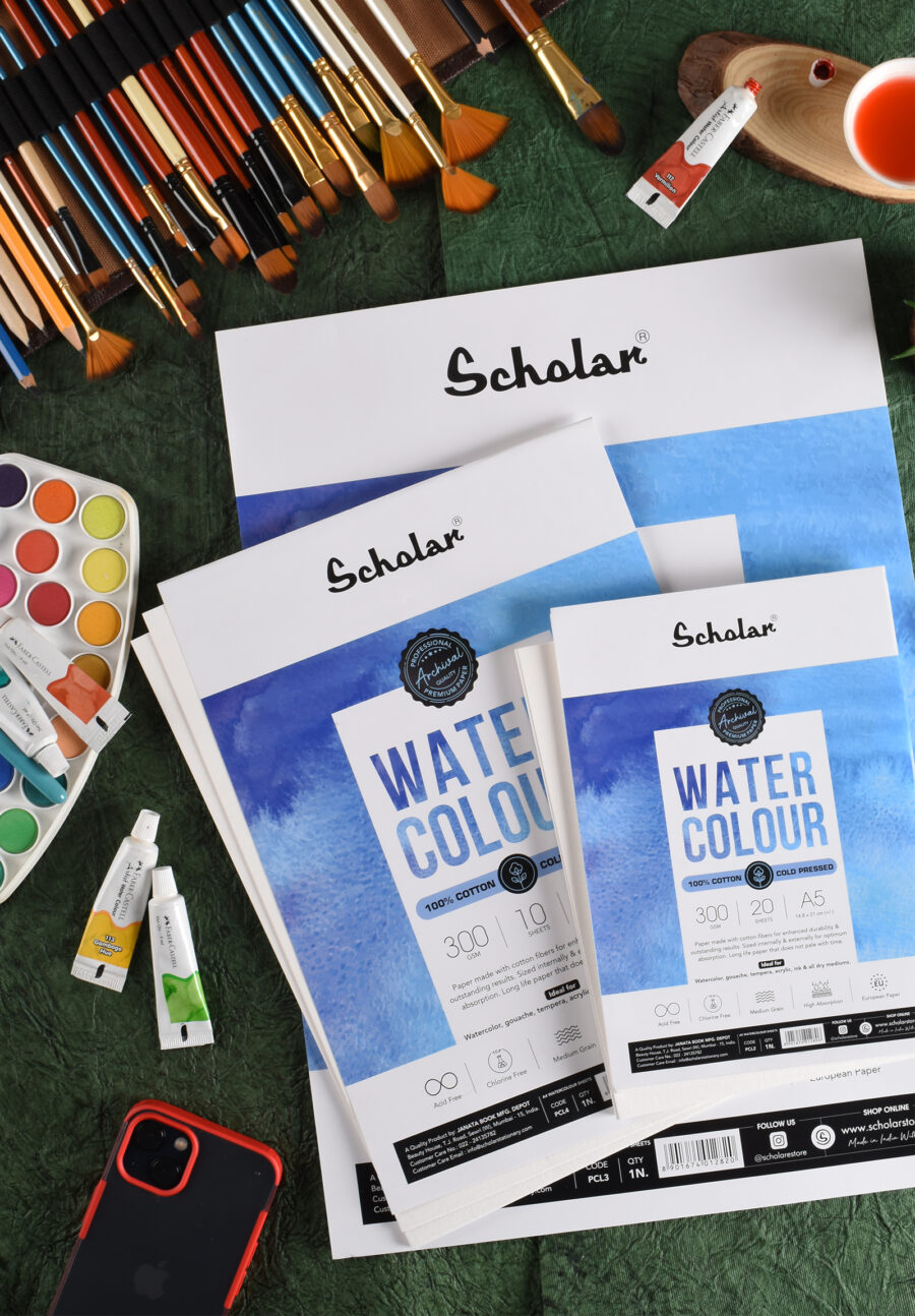 Buy Watercolor Sheets A4 Pack of 10 (300gsm) from The Stationers