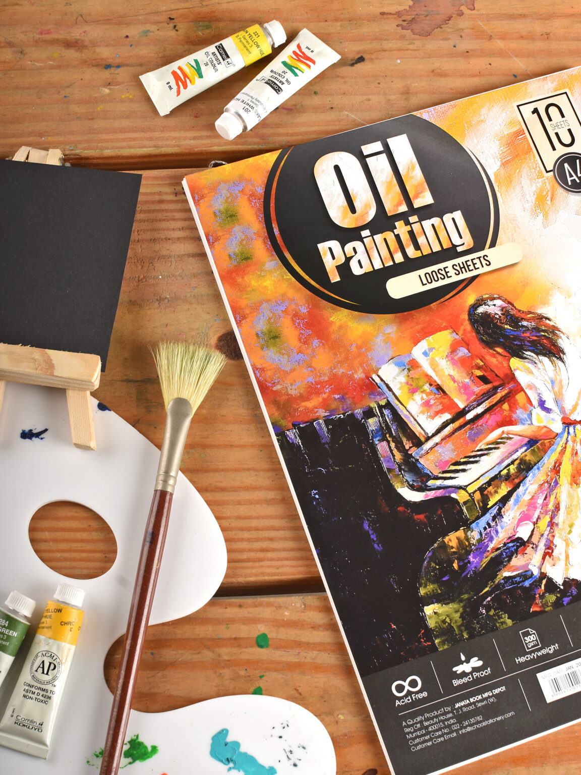 300 Gsm Oil Painting Paper Loose Sheets Scholar Stationery