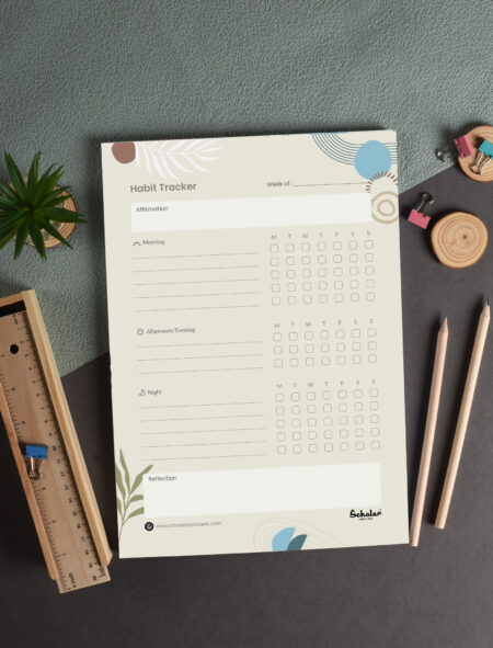 Home - Scholar Stationery 88 Weekly Habit Tracker