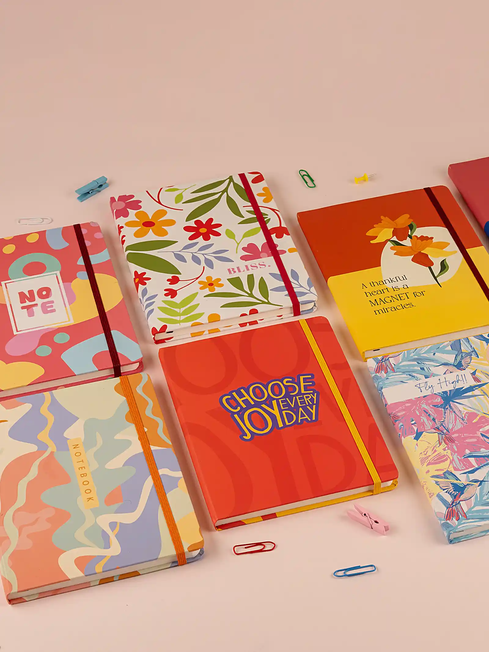 Artzy Ruled Notebook with multiple design