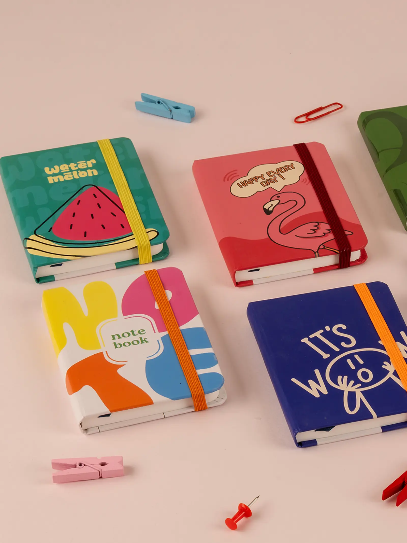 Artzy Ruled Notebook with multiple design