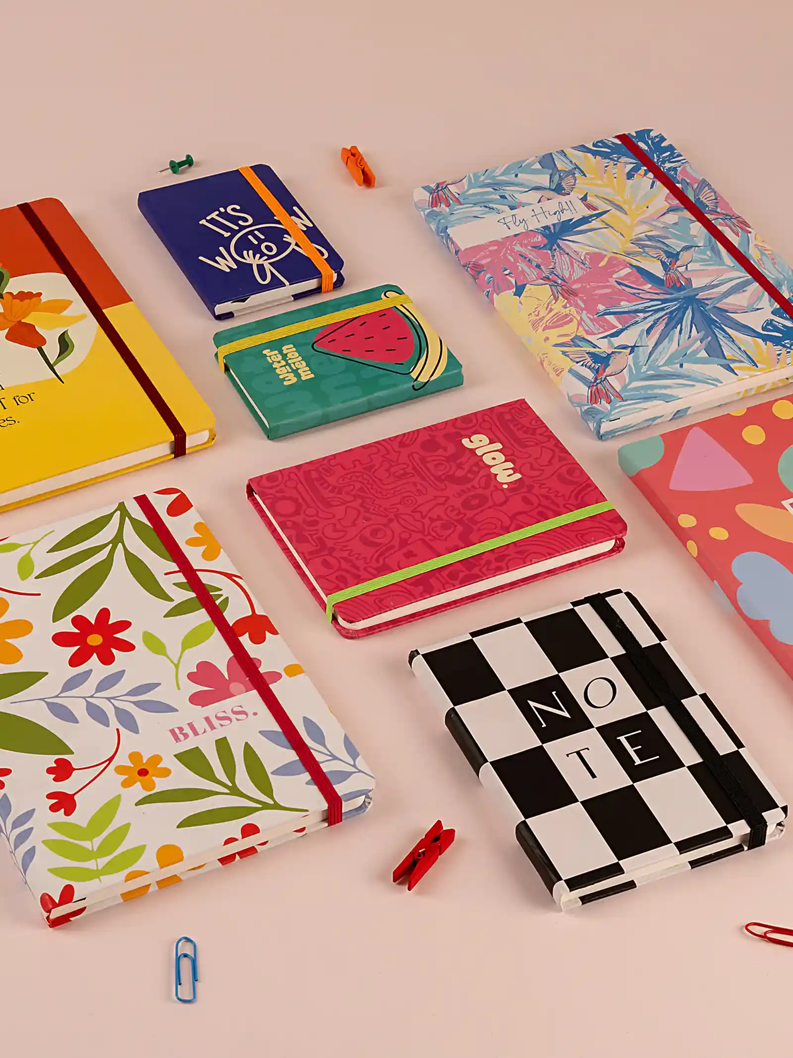 Artzy Ruled Notebook with multiple designs and sizes