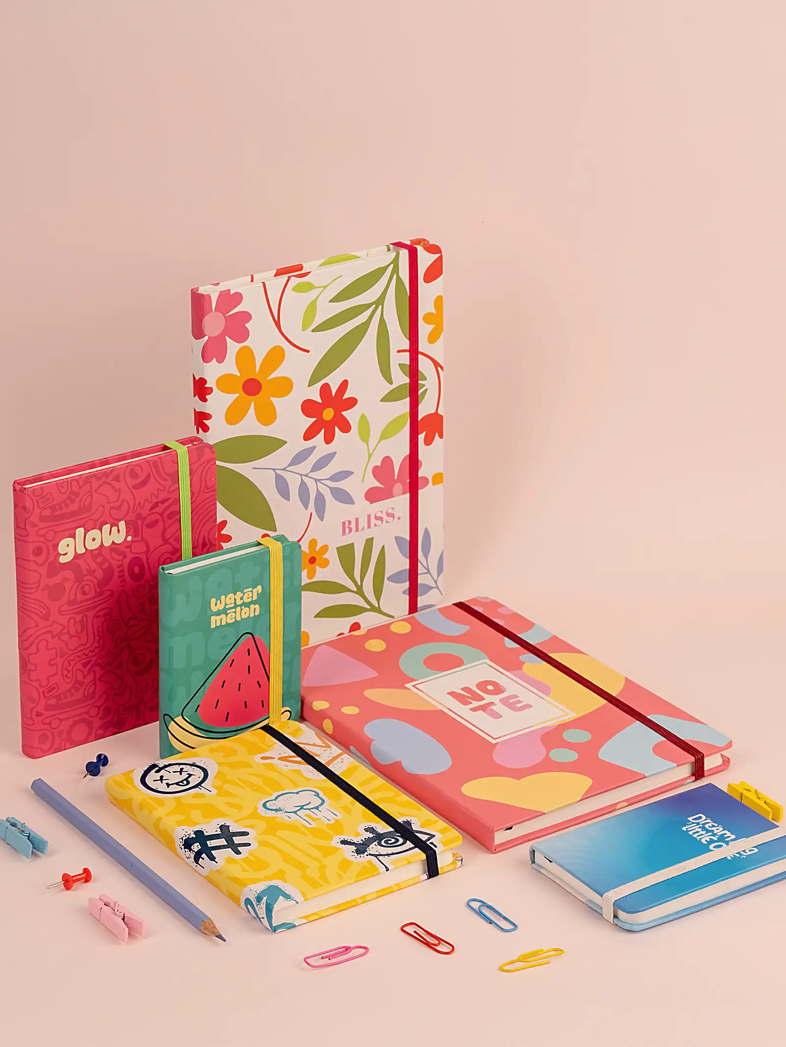 Artzy Ruled Notebook with multiple designs and sizes