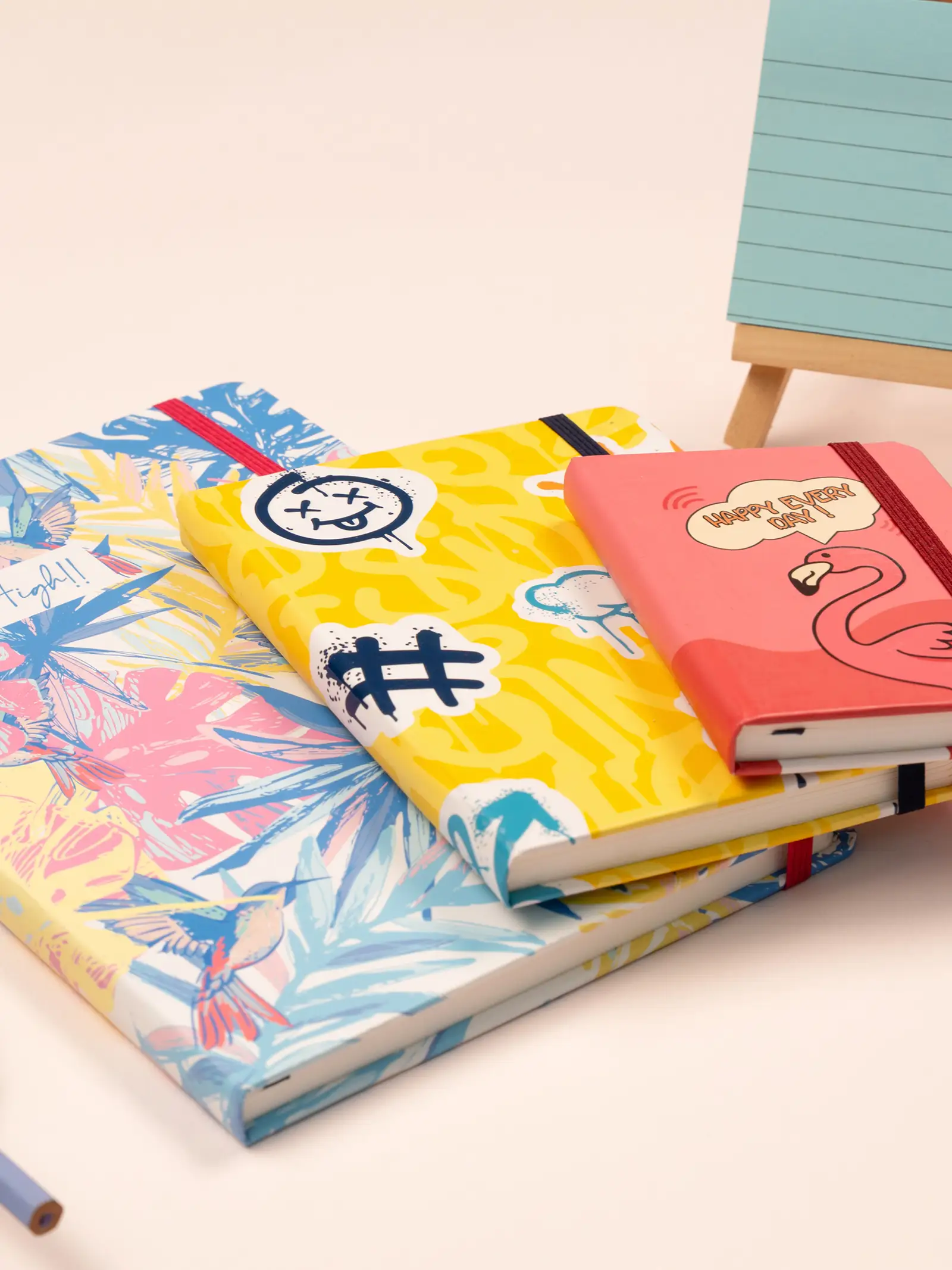 Artzy Ruled Notebook with multiple sizes