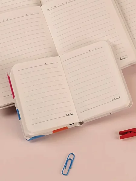 A7 artzy ruled notebook layout