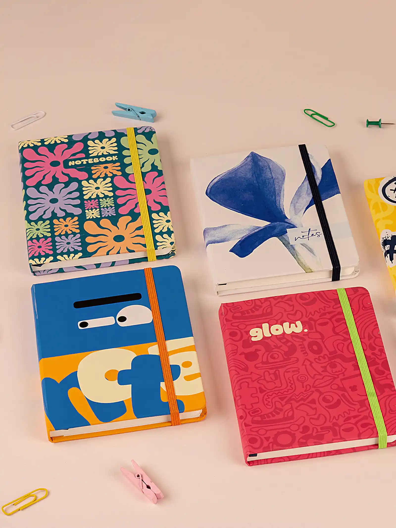 aesthetic-notebook-bundle-with-artzy-notebook-designs Aesthetic notebook bundle with A6 Artzy Ruled notebook designs